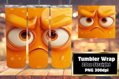 Joyful Cartoon Emoji Tumbler Design - Sublimation 20oz Product Image 1