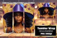 Black Woman's Power 3D Tumbler 20oz Product Image 1