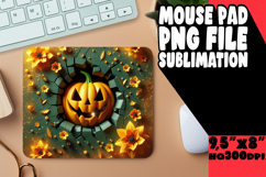 JOYFUL DESK PAD SUBLIMATION ART, 3D Pumpkin Product Image 1