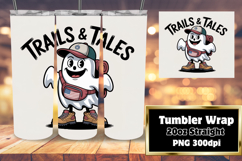 Stylish 20oz Wrap for Personalized Gifts , Funny Ghost Product Image 1
