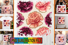 Bright TSHIRT Magic PNG, Flower Pattern Product Image 1