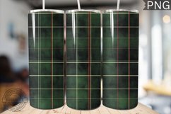 Green Christmas Plaid Tumbler Wrap - High Quality 300 Dpi Product Image 1