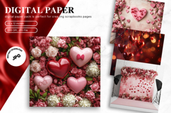 Heart Valentines Background Love Wallpaper Bokeh Backdrop106 Product Image 1