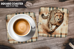 Cute Animals Square Coaster PNG Bundle, Digital Coaster Set Product Image 10