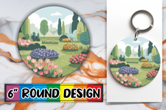 Enchanted Circle Keychain PNG, Spring Product Image 1