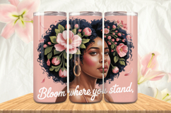 Black Girl Magic Black Woman Positive mind 20oz Tumbler wrap Product Image 1