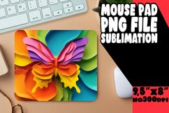 Enchanting Springtime Butterfly Haven 3D Mouse Pad Product Image 1