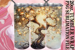 Radiant Springtime Watercolor Tree Tumbler Product Image 1