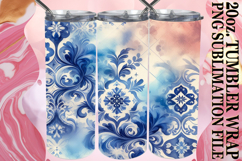 Vibrant Thoughts 20oz tumbler wrap, Watercolor Pattern Product Image 1