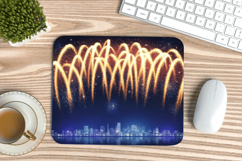 Happy New Year PNG Mouse Pad,Festive New Year's Eve 2026 PNG Product Image 1