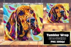 Abstract Dog Wrap 20oz Sublimation Art Design Product Image 1