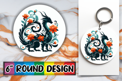 Bright Moments Round Design PNG, Flower Animals Product Image 1
