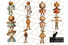 Vintage Halloween PNG Clipart, 1950s Retro Graphics Clip Art Product Image 6