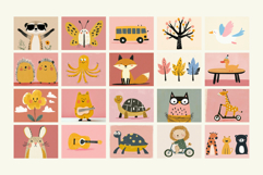 Colorful Kids Wall Art Nursery Cute Printable Posters Product Image 3