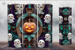 4 Spooky Tumbler Wrap Sublimations, 20 oz Product Image 4