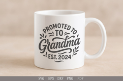 Promoted to Grandma - SVG Funny Design for T-Shirts and Gift Product Image 5