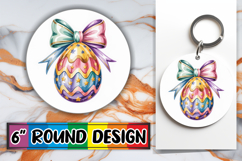 Joyful Car Coaster Round Style PNG, Easter Egg Product Image 1