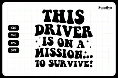 Funny Car Sticker Saying | Vehicle Decal - On A Mission Product Image 3