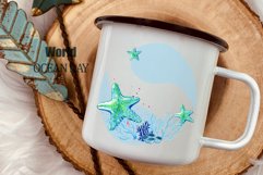 Sublimation Watercolor Sea Animals Painting. Product Image 2