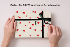 Cream and Cherry Digital Paper Kit Rococo Patterns Product Image 8