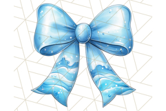 Watercolor Summer Bow Clipart PNG, Coquette Bright Bow Png Product Image 2