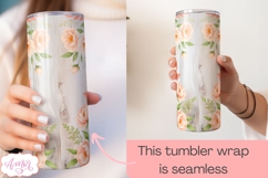 Bride Tumbler Wrap sublimation PNG, Floral Wedding tumbler Product Image 3