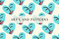Funky Valentine seamless patterns bundle Product Image 20
