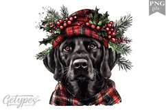 Christmas Dog Clipart Design - High Quality 300 Dpi Product Image 1