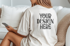 White Comfort Colors C1717 Shirt Mockup, CC 1717 T-shirt C Product Image 1
