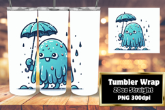 LUXURIOUS 20oz PNG Tumbler Template , Monster Product Image 1
