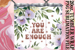 Cozy Escapes 20oz tumbler wrap, Flower Quote Product Image 1