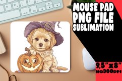 Pumpkin Animal Round Sublimation Mouse Pad PNG Product Image 1