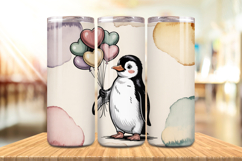 Valentine’s Day Cute Penguin Tumbler Wrap PNG Big Bundle Product Image 2