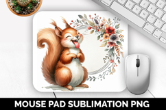 Cute Animals Mouse Pad Bundle, Sublimation Mouse Pad PNG Product Image 11