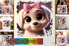 Dazzling TSHIRT Ideas PNG, 3D Dog Product Image 1