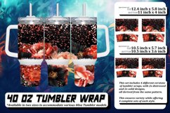 Gleaming Leopard Petal Sublimation 40oz Product Image 1