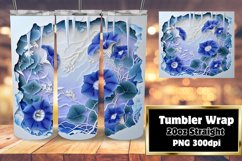 Sublimation Wrap for 20oz Tumbler - 3D Flower Hole Product Image 1