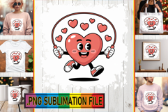 Cozy Sublimation PNG Art, Valenines Heart Product Image 1