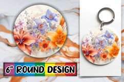 Blossom Bonanza Design Circle - Sublimation Fun Round Product Image 1