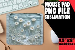 3D Flower in Hole Mouse Pad Sublimation Print PNG Product Image 1