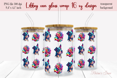 Valentines day pattern Libbey Can Glass Wrap 16oz design png Product Image 2