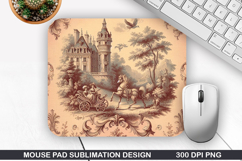 Vintage Mouse Pad Sublimation PNG Design - Mouse Pad PNG Product Image 1