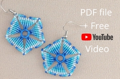 Micro Macrame Gradient Earrings DIY YouTube Transcript Product Image 1