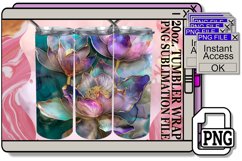 Radiant Flower Opulence 20oz Tumbler Wraps Product Image 1