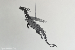 3D dragon Paper Cut Template, svg ornament Product Image 3
