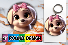 Enchanted Car Coaster Circle, 3D Dog Product Image 1