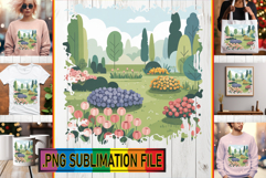 LUMINOUS Tote Bag Designs PNG, Spring Product Image 1