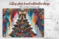 Christmas tree cutting board sublimation design|Cute kitchen Product Image 1