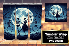 VIBRANT 20oz Tumbler Artwork for DIY , Horror Halloween Product Image 1