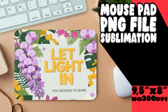 CHEERFUL mouse MAT Gift Inspiration, Flower Quote Product Image 1